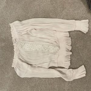 White off shoulder shirt